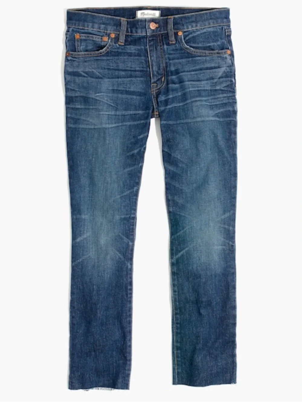 Madewell The Slim Boyfriend Raw Edge Raw-Hem Edition Jeans Size 27